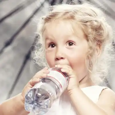 Child drinking water